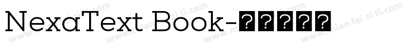 NexaText Book字体转换